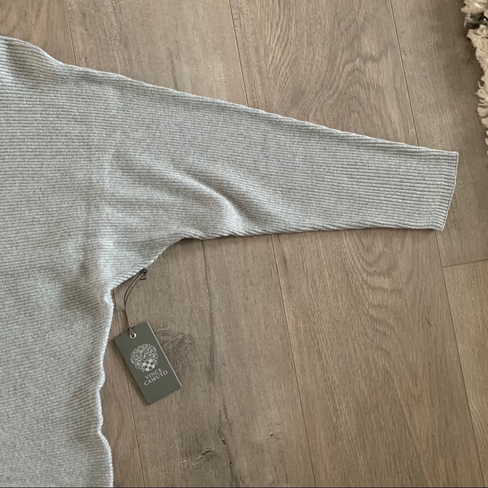 Vince Camuto Gray Long Sleeve Sweater Women’s S. T - Picture 6 of 9